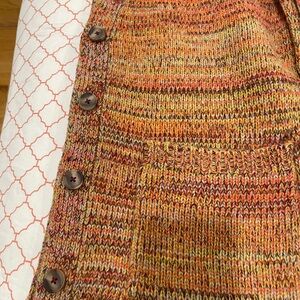 6397 oversized wool blend ribbon cardigan size S